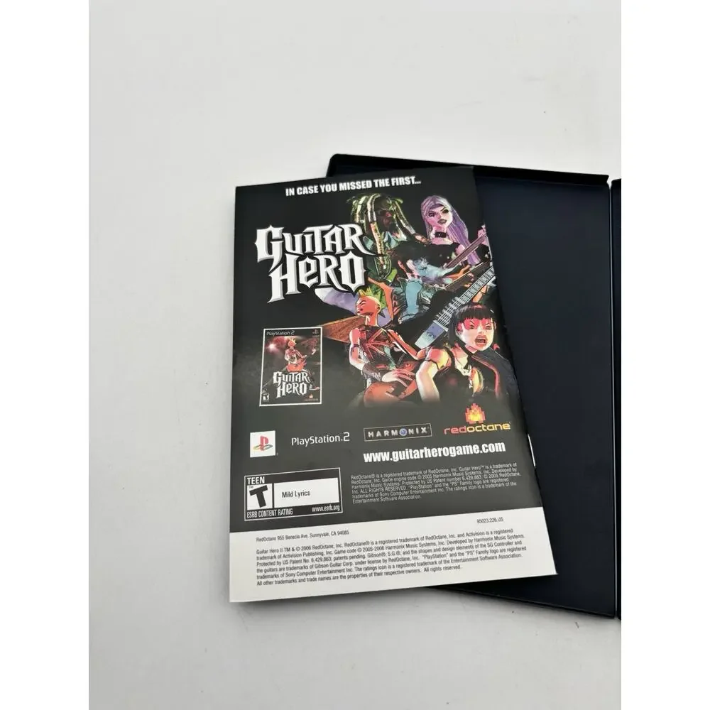 Guitar Hero II (PlayStation 2 PS2) Black Label CIB COMPLETE TESTED WORKS VG